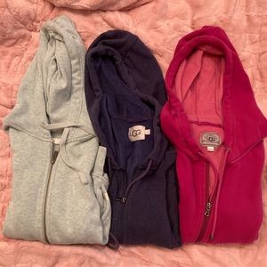 UGG bundle zip up hoodies sz S